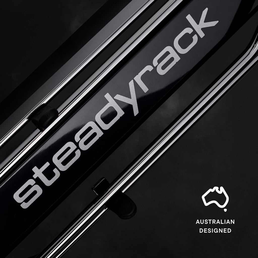 Steadyrack ProFlex Narrow Bike Rack - Vertical Wall Mount Bike Storage for Home - Roll-In Roll-Out System - Space-Saving Pivot - Fits Road, BMX, Gravel, Fender and More - Includes GearMate SteadySpine