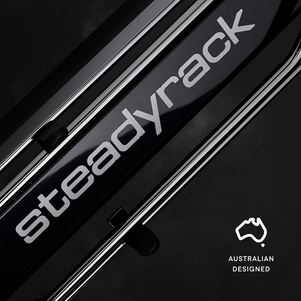 Steadyrack Proflex Fat Bike Rack - Vertical Wall Mount Bike Storage for Home - Roll-in Roll-Out System - Space-Saving Pivot – Fits Fat, Plus, Cruisers, Fender - Includes GearMate SteadySpine - 2 Pack