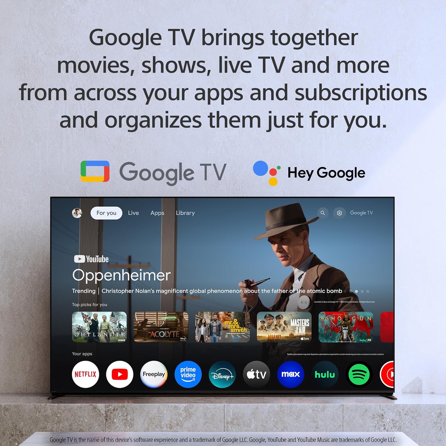 Sony BRAVIA 5 65 Inch TV, Mini LED, 4K Smart Google TV, XR Processor with AI Technology,120hz Television with Dolby Vision/Atmos, Exclusive Features for PlayStation®5, K-65XR50, 2025 Model (Renewed)