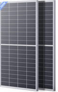 N-Type 16BB 400W Bifacial Solar Panel, 2×200W Solar Panels for 12V/24V Battery Systems, 25% High Efficiency, Dual-Module Anti-Shade Design, for RV Van Marine Rooftop Home Off-Grid