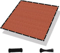 Amagenix 90% Pergola Shade Cover 14' X 20' Rust Red Sun Shade Cloth with Grommets GN07 for Outdoor Garden Patio Porch, Commercial Grade 200 GSM - Cable Zip Ties Included (We Customized)