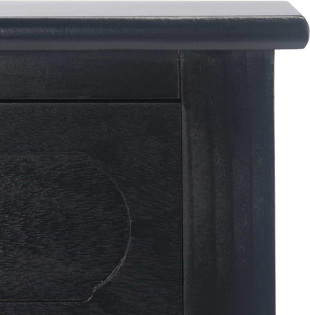 Safavieh Home Collection Allura Black 2-Drawer Bottom Shelf Console Table