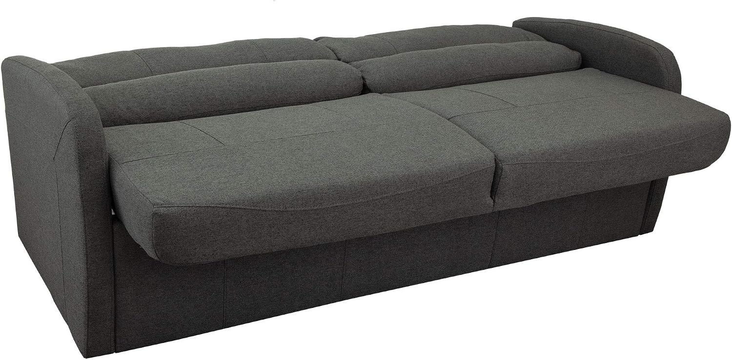 RecPro 70' RV Jack Knife Sofa w/Arms | RV Sleeper Sofa | RV Couch | RV Living Room (Slideout) | Camper Furniture (Fossil)