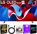 LG OLED83C4PUA OLED C4 83 Inch HDR 4K Smart OLED TV 144 HZ Refresh Rate + UAX 4K HDMI 2.0 Cable + CPS 24 Months Protection and Streaming Bundle with Alexa (83 INCH)