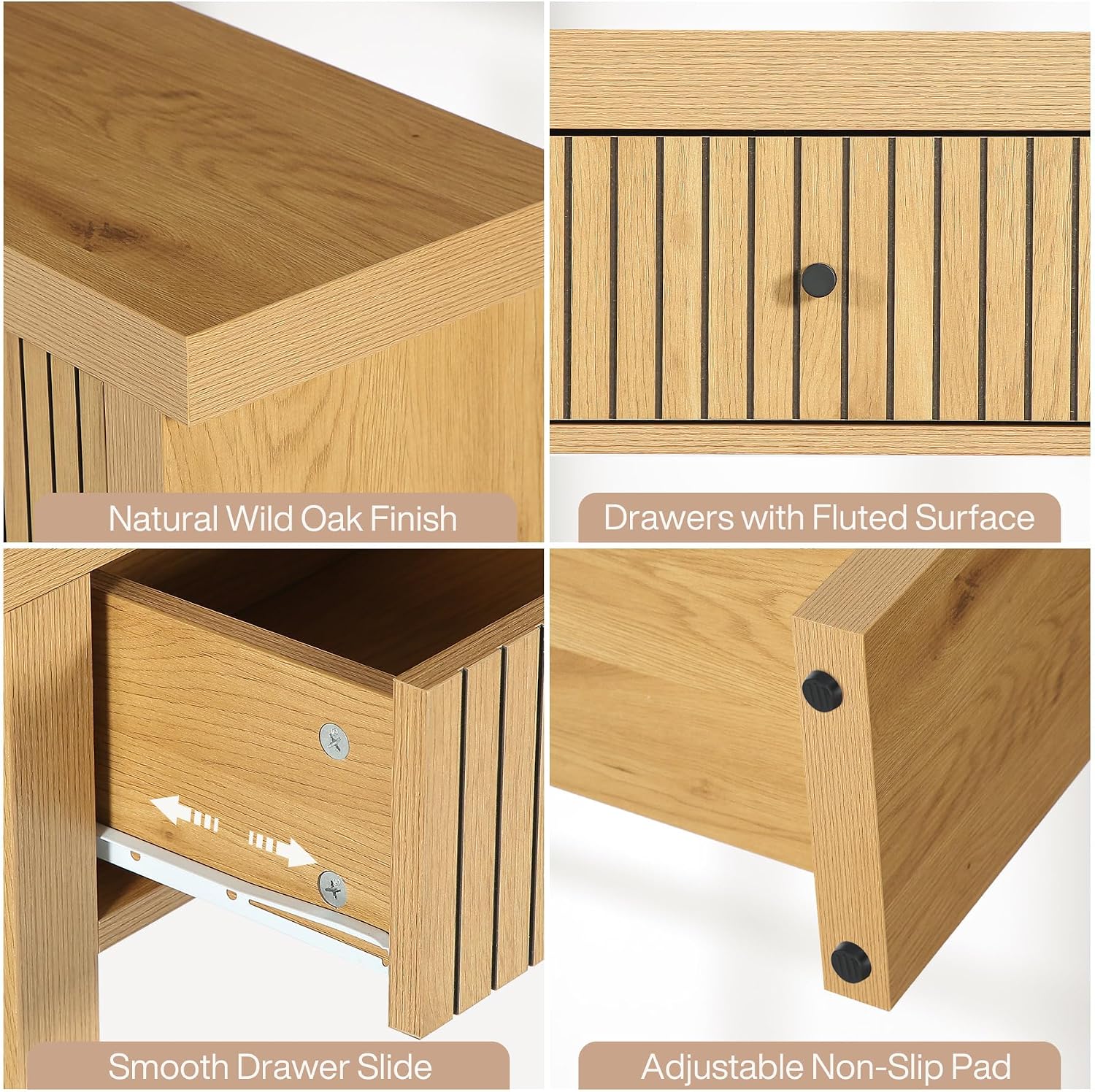 Tribesigns 70.9 inch Extra Long Entryway Table with 3 Drawers, Sofa Console Table with Open Storage Shelves, Oak Color Furniture, Wooden Couch Foyer Tables for Living Room Hallway Entrance