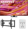 Samsung QN65QN90FAFXZA 65 Inch Neo QLED 4K QN90F Vision AI Smart TV with a Walts TILT-EXTENSION-37-90 Tilt Mount and Amber Protection 3-Outlet-Surge Surge Protector (2025)