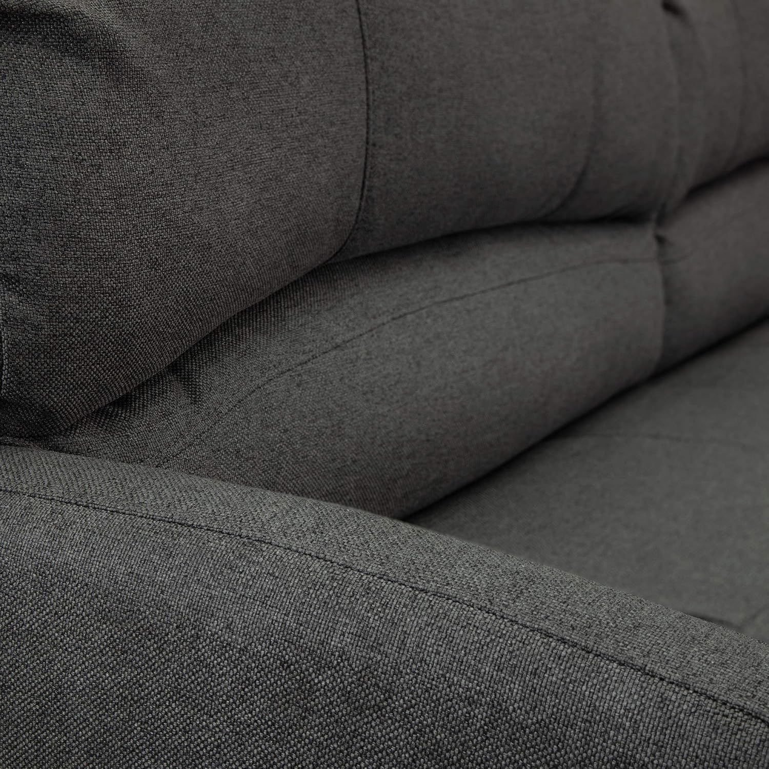 RecPro 70' RV Jack Knife Sofa w/Arms | RV Sleeper Sofa | RV Couch | RV Living Room (Slideout) | Camper Furniture (Fossil)