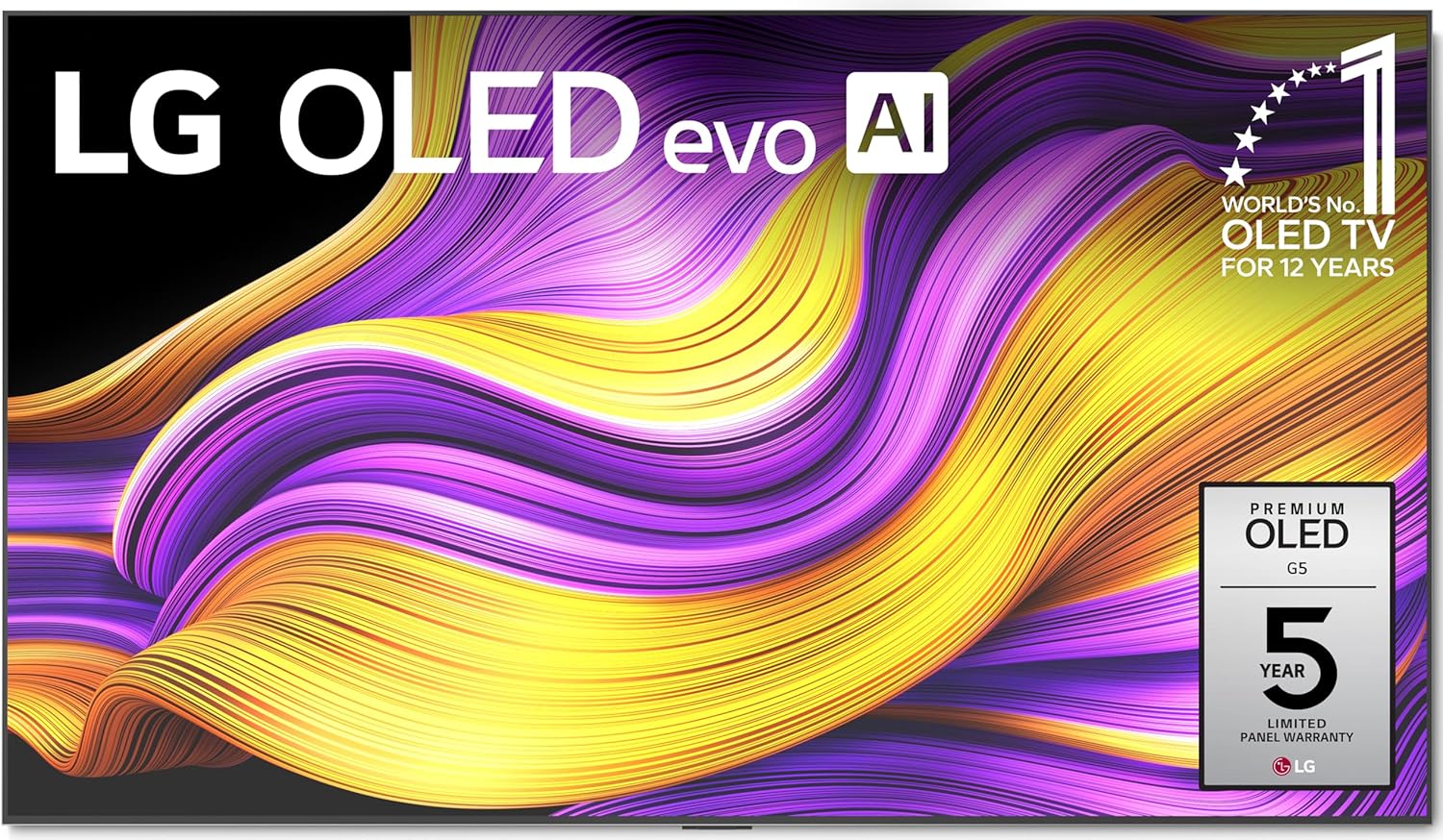 LG (Refurbished 77-Inch Class OLED evo AI 4K G5 Series Smart TV w/Dolby Atmos, Dolby Vision, HDR10, AI Super Upscaling 4K, Filmmaker Mode, Wow Orchestra, Alexa Built-in (OLED77G5WUA, 2025) (Renewed)