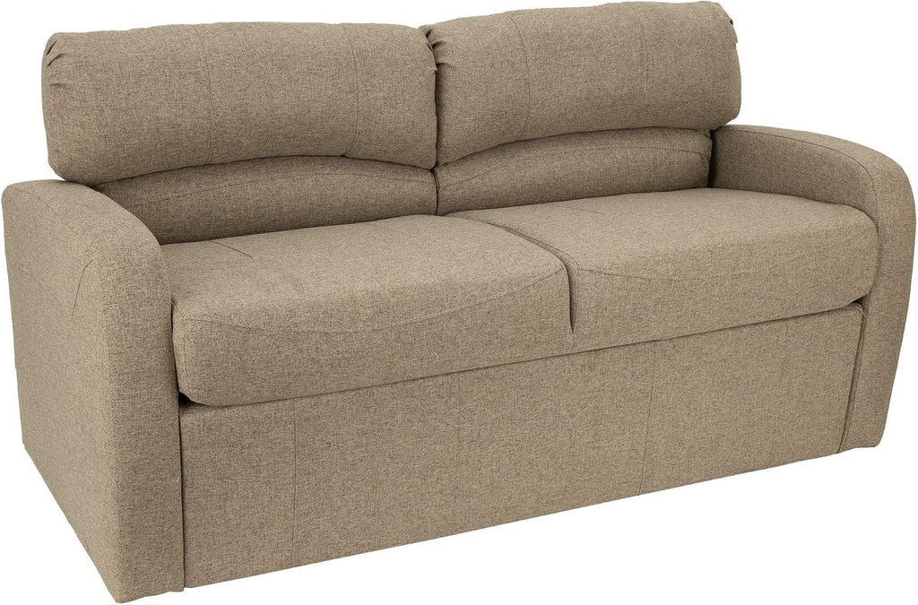 RecPro 70' RV Jack Knife Sofa w/Arms | RV Sleeper Sofa/Couch/Furniture/Living Room (Slideout) (Oatmeal)
