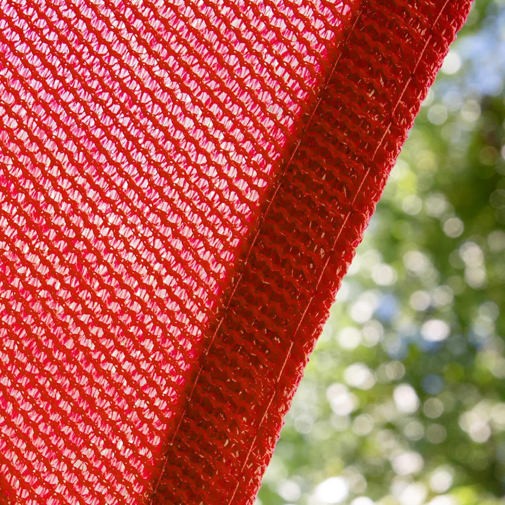 Amgo Custom Size 14' x 17' x 22' Red Right Triangle Sun Shade Sail UPF50+ AGTAPT20, Order to Make Canopy Awning, 95% UV Blockage, Water & Air Permeable, Commercial Standard (We Customize)