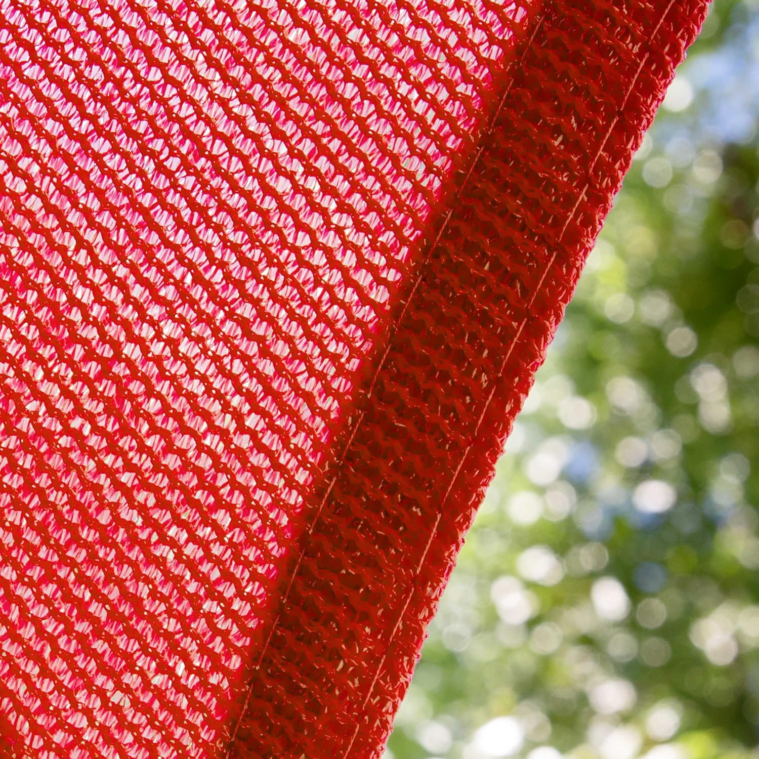 Amgo Custom Size 14' x 17' x 22' Red Right Triangle Sun Shade Sail UPF50+ AGTAPT20, Order to Make Canopy Awning, 95% UV Blockage, Water & Air Permeable, Commercial Standard (We Customize)