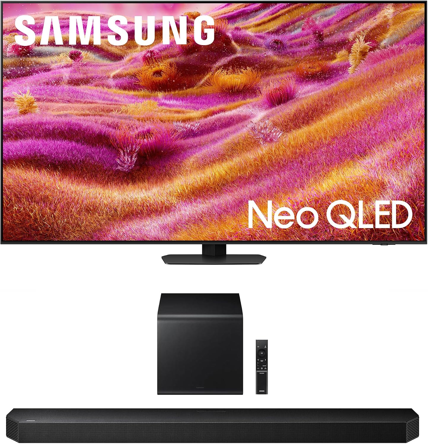 SAMSUNG QN65QN90FAFXZA 65 Inch Neo QLED 4K QN90F Vision AI Smart TV with a HW-Q800F Q Series Soundbar 5.1.2 Ch Subwoofer (2025)