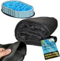 U.S. Pool Supply Ground Shield 18-Foot x 34-Foot Oval Heavy Duty Pool Liner Pad for Above Ground Swimming Pools - Protects Pool Liner, Prevents Punctures, Weed Barrier, Eco-Friendly Extends Liner Life