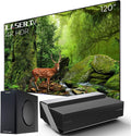 Hisense 120L10E 120-Inch 4K UHD Smart Laser Projector TV with Screen and 2.1 Audio System (2019) (Renewed)