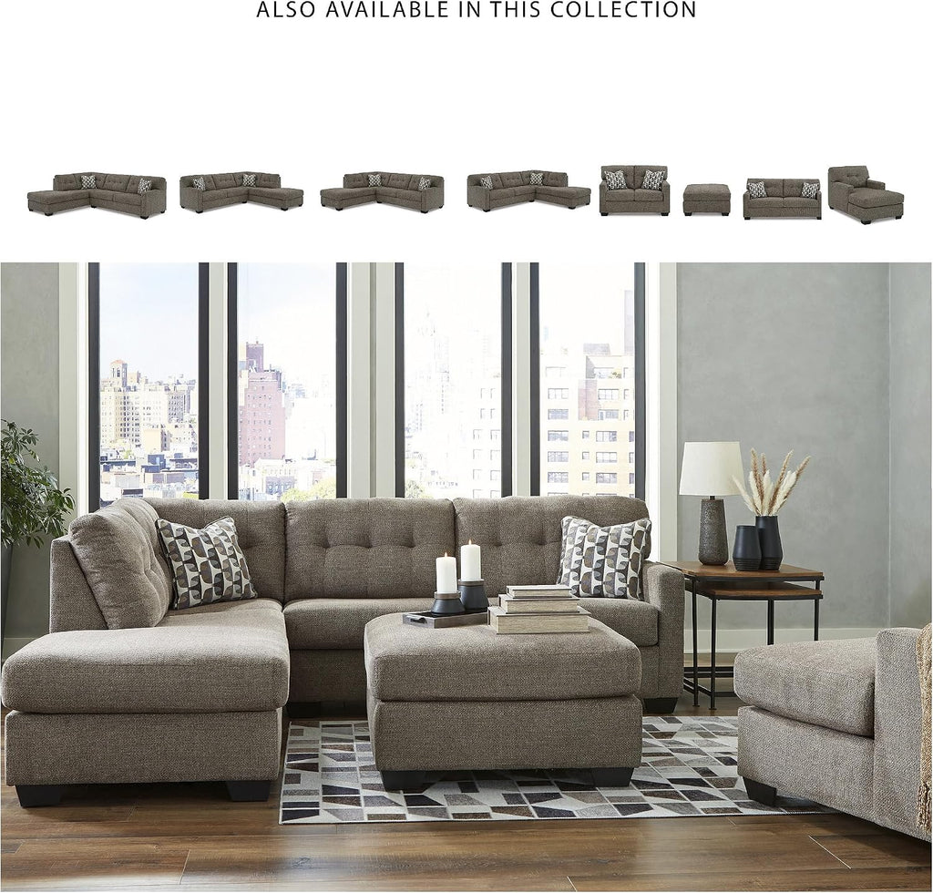 Signature Design by Ashley Mahoney Contemporary Oversized Accent Ottoman, Brown