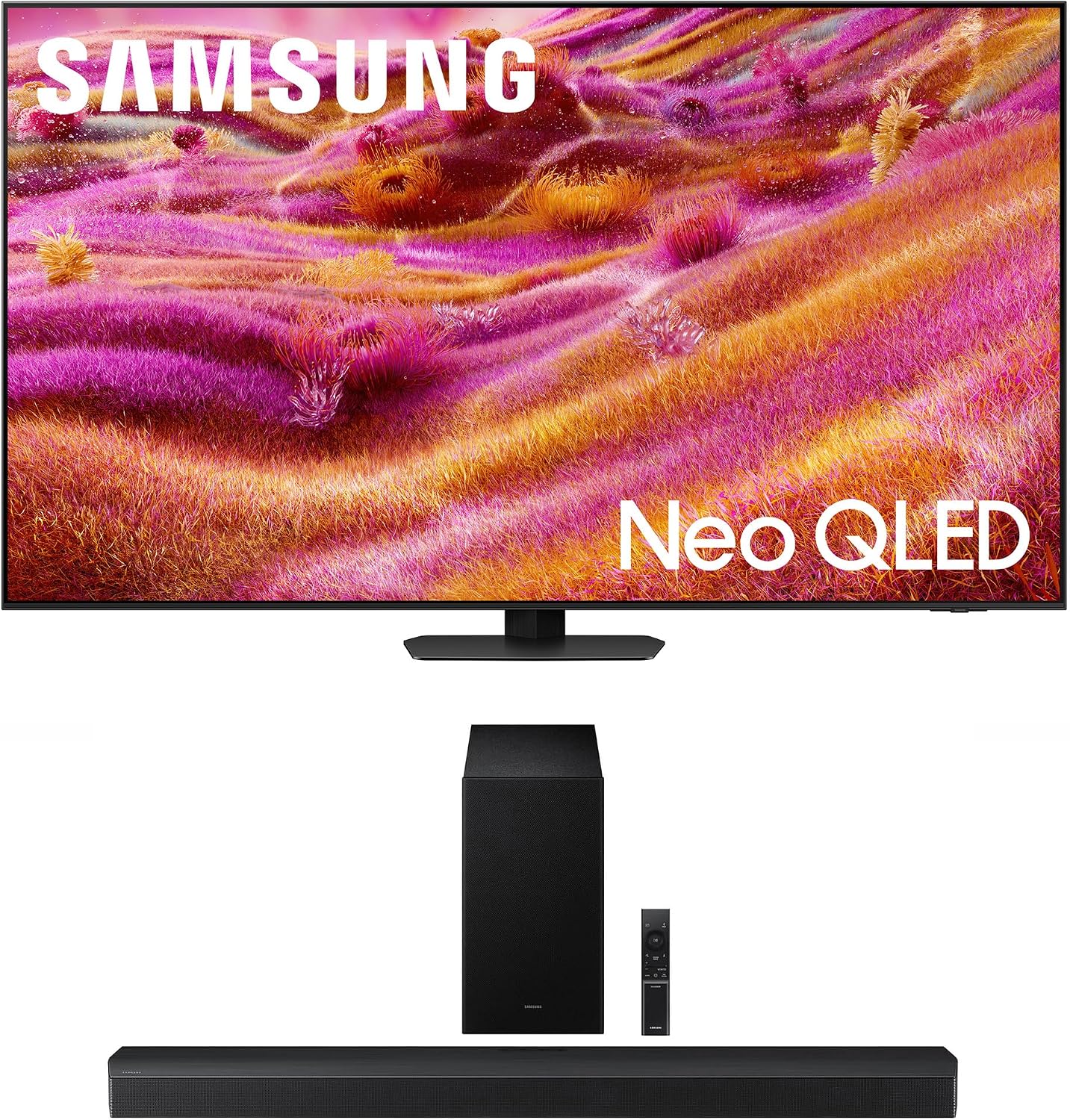 SAMSUNG QN65QN90FAFXZA 65 Inch Neo QLED 4K QN90F Vision AI Smart TV with a HW-B750F B Series Soundbar 5.1 Ch and Subwoofer (2025)