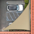 Royal Shade 14' x 20' x 24.4' Sand Beige Right Triangle Sun Shade Sail Order to Make RTAPT16, UPF50+ 95% UV Blockage, 200GSM Commercial Standard Heavy Duty, 3 Years Warranty (We Make Custom Size)