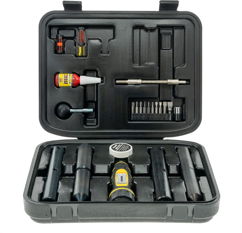 Wheeler Engineering Scope Mounting Kit with Fat Wrench, Reticle Leveling System, Bore Sighter, and Storage Case, for Scope Intallation and Alignment