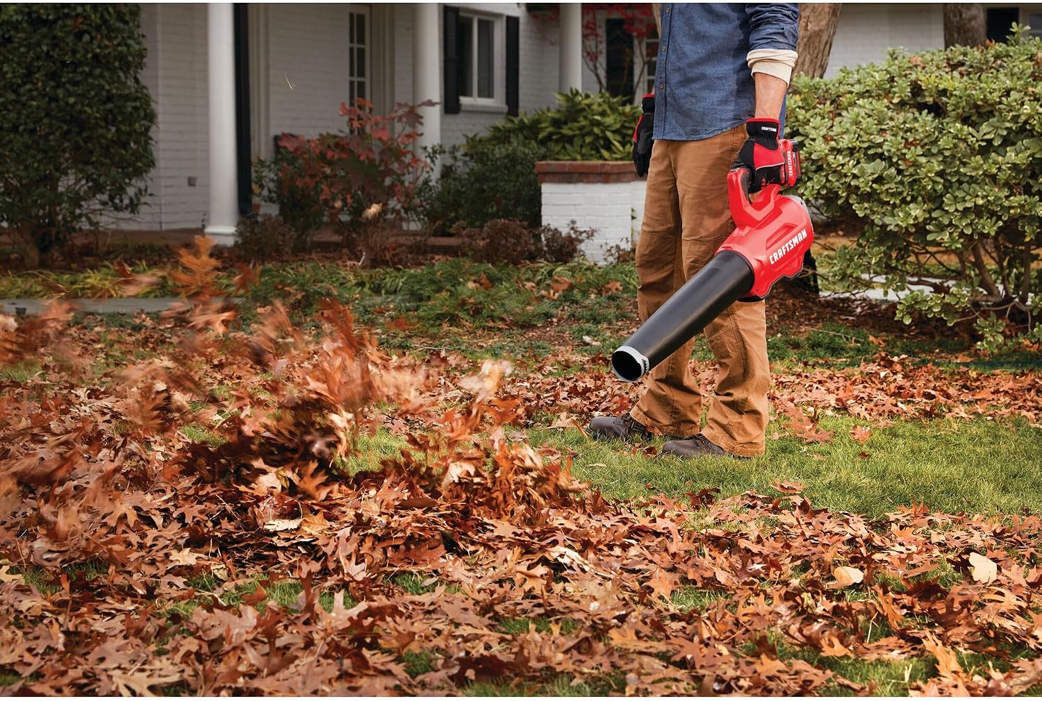 CRAFTSMAN V20 String Trimmer and Leaf Blower Combo Kit, Cordless (CMCK297M1)
