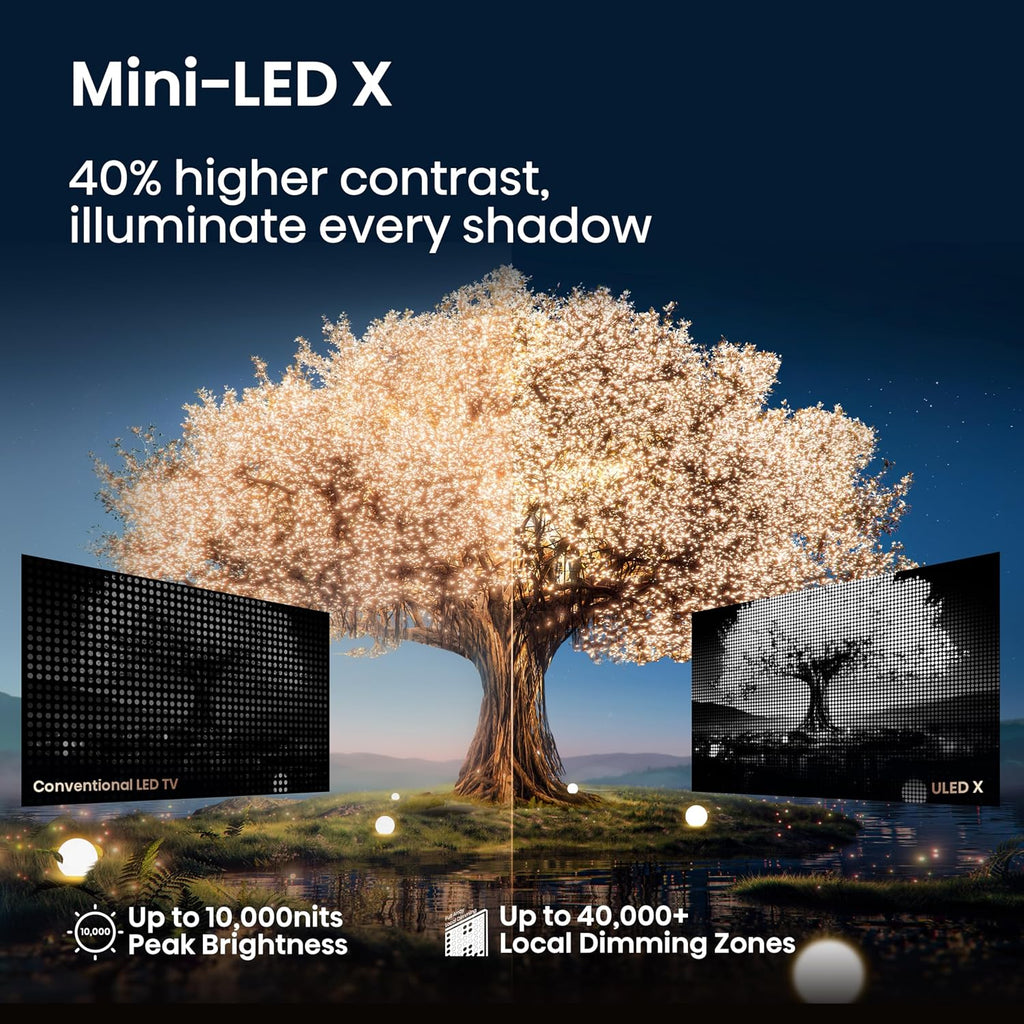 Hisense 110' Mini-LED Premium Flagship ULED X Series 4K UHD Google Smart TV (110UX) - MiniLED X, Up to 10k Brightness, QLED, 144Hz, Dolby Vision Atmos, HDR10+, 4.2.2 Ch Audio, Voice Control, Alexa