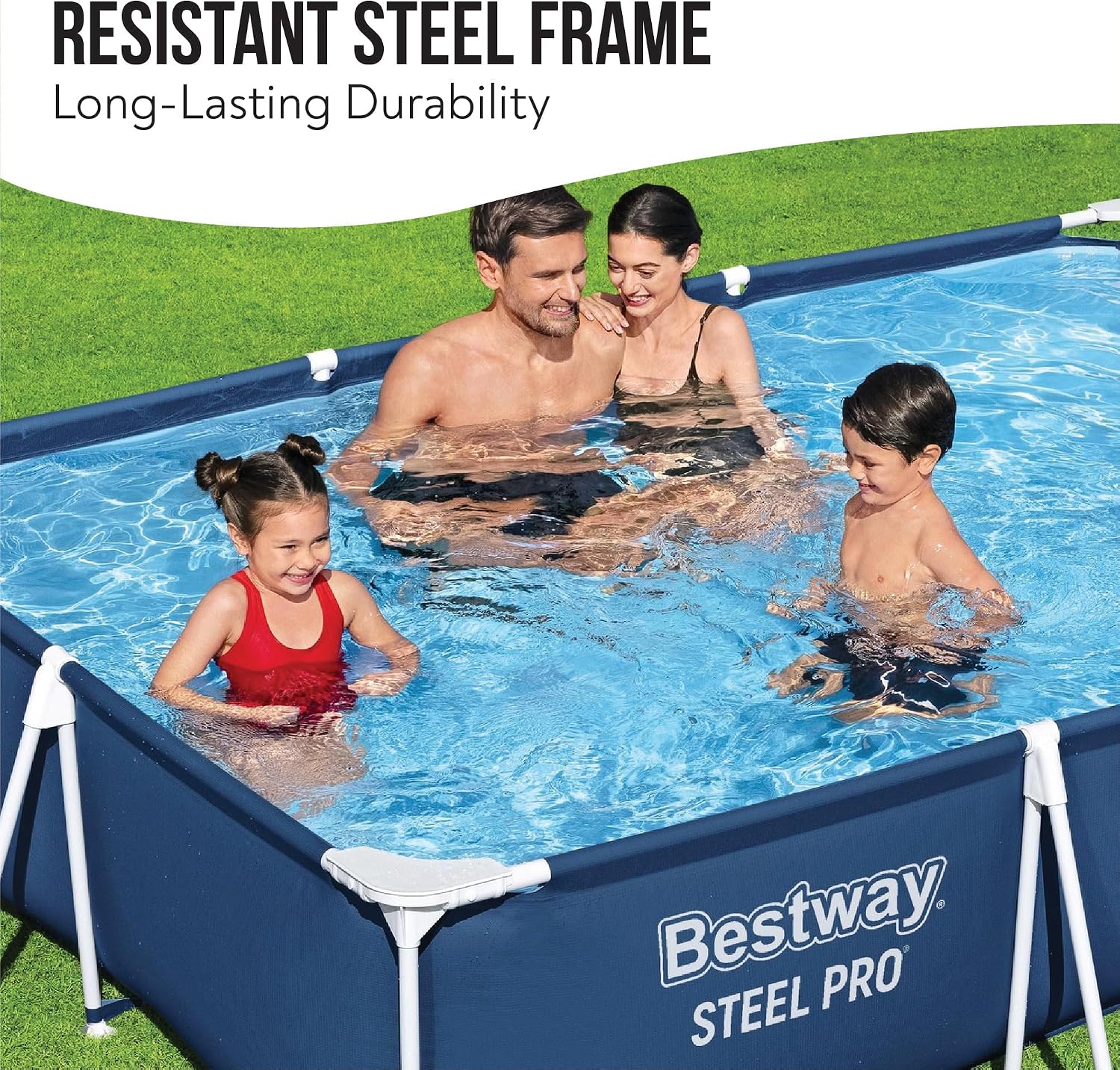Bestway Steel Pro, Swimming Pool for Outdoors with Filter Pump, Above Ground Frame Pool, Multiple Sizes