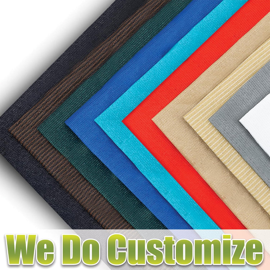ColourTree CTAPRT18 Order to Make Custom Size 14' x 18' x 22.8' Green Right Triangle Sun Shade Sail Canopy Mesh Fabric UV Block UPF50 - Commercial Heavy Duty - 190 GSM - 3 Years Warranty