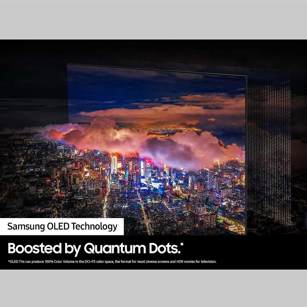 Samsung 83-Inch Class OLED 4K S90C Series Quantum HDR, Dolby Atmos Object Tracking Sound Lite, Ultra Thin, Q-Symphony 3.0, Gaming Hub, Smart TV with Alexa Built-in (QN83S90C, 2023 Model)
