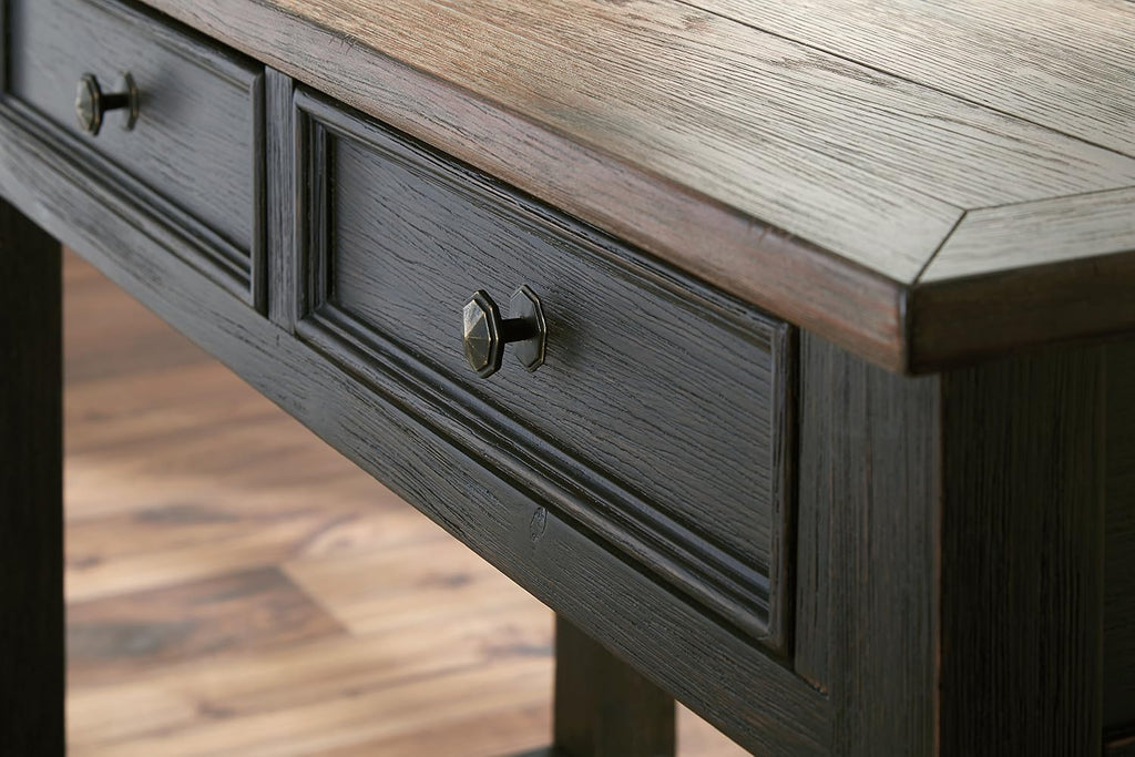 Signature Design by Ashley Tyler Creek Modern Farmhouse Sofa Table, Brown & Black