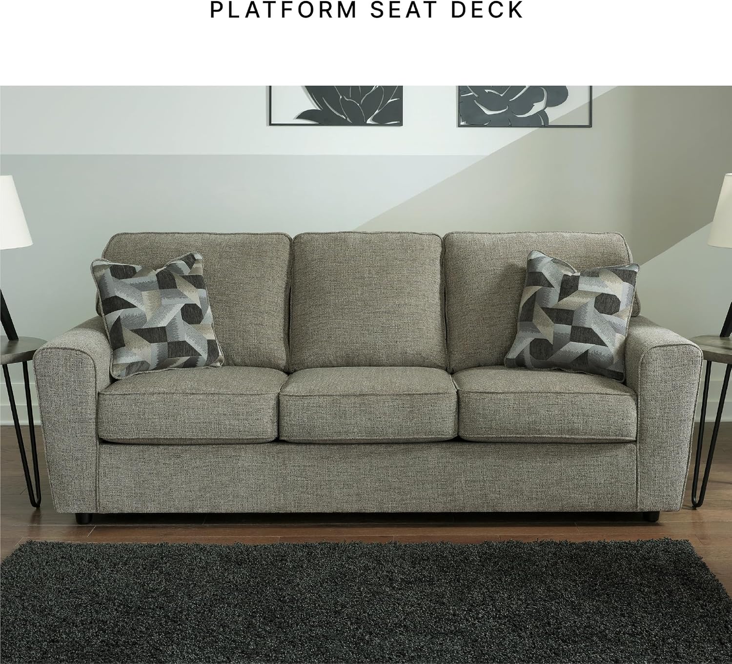 Signature Design by Ashley Cascilla Casual Sofa, Light Gray