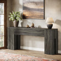 Tribesigns 71-Inch Long Console Table for Entryway, Farmhouse Sofa Console Behind Couch, Entry Table for Hallway, Foyer, Living Room, Gray