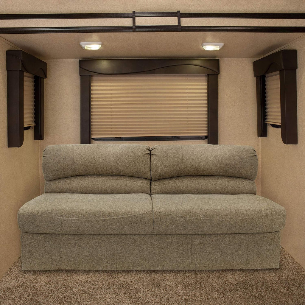 RecPro Charles RV 62' Jackknife Sofa | Love Seat | Sleeper Sofa | RV Furniture | RV Couches | Cloth (Oatmeal)