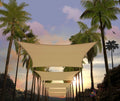 Amgo Custom Size 14' x 20' Sand Beige Rectangle Square Sun Shade Sail UPF50+ AGTAPR0812, Order to Make Canopy Awning, BN UV Blockage, Water & Air Permeable, Commercial and Residential (We Customize)