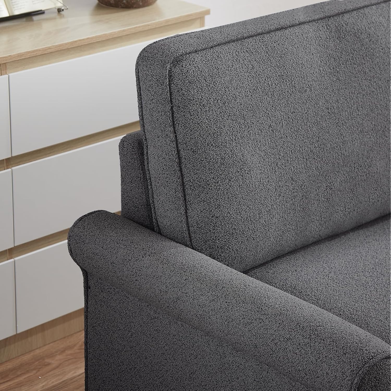 ONBRILL Pull Out Sofa Bed, 2-in-1 Full Size Convertible Sleeper Sofa Couch with Pull Out Bed, USB Charging Port, Hide a Mattress with Menmory Foam, Loveseat Couch for Living Room, Dark Grey