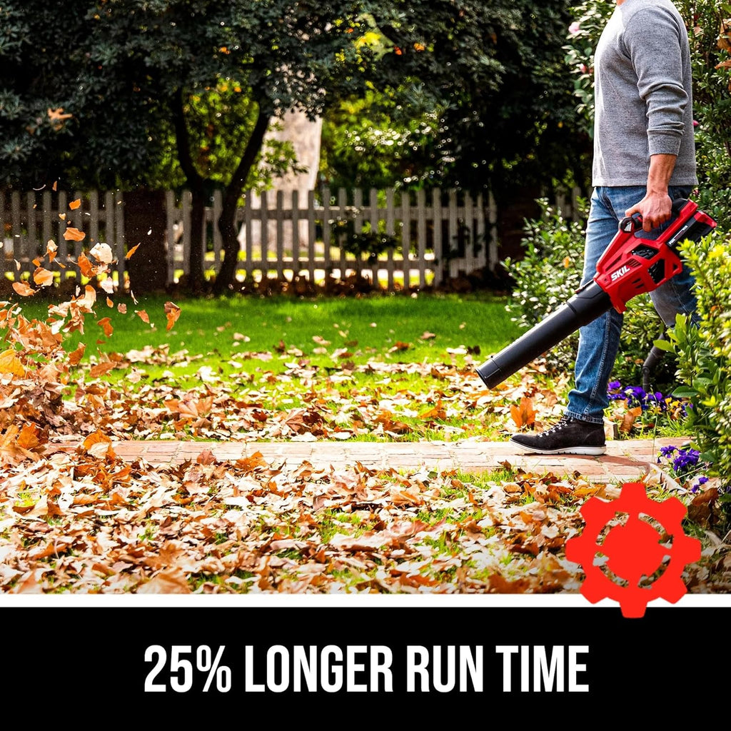 SKIL PWR CORE 40 Brushless 40V 14-Inch String Trimmer and Leaf Blower Combo Kit, Includes 2.5Ah Battery and Charger -CB7478C-11