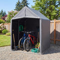 HOTEAGLE Sheds & Outdoor Storage, 3/4 inch Thick Support Rods & Bolted Frame (Not Socket), Rolled Up Doors and Ventilation Window, Portable Garage 6 x 4 ft