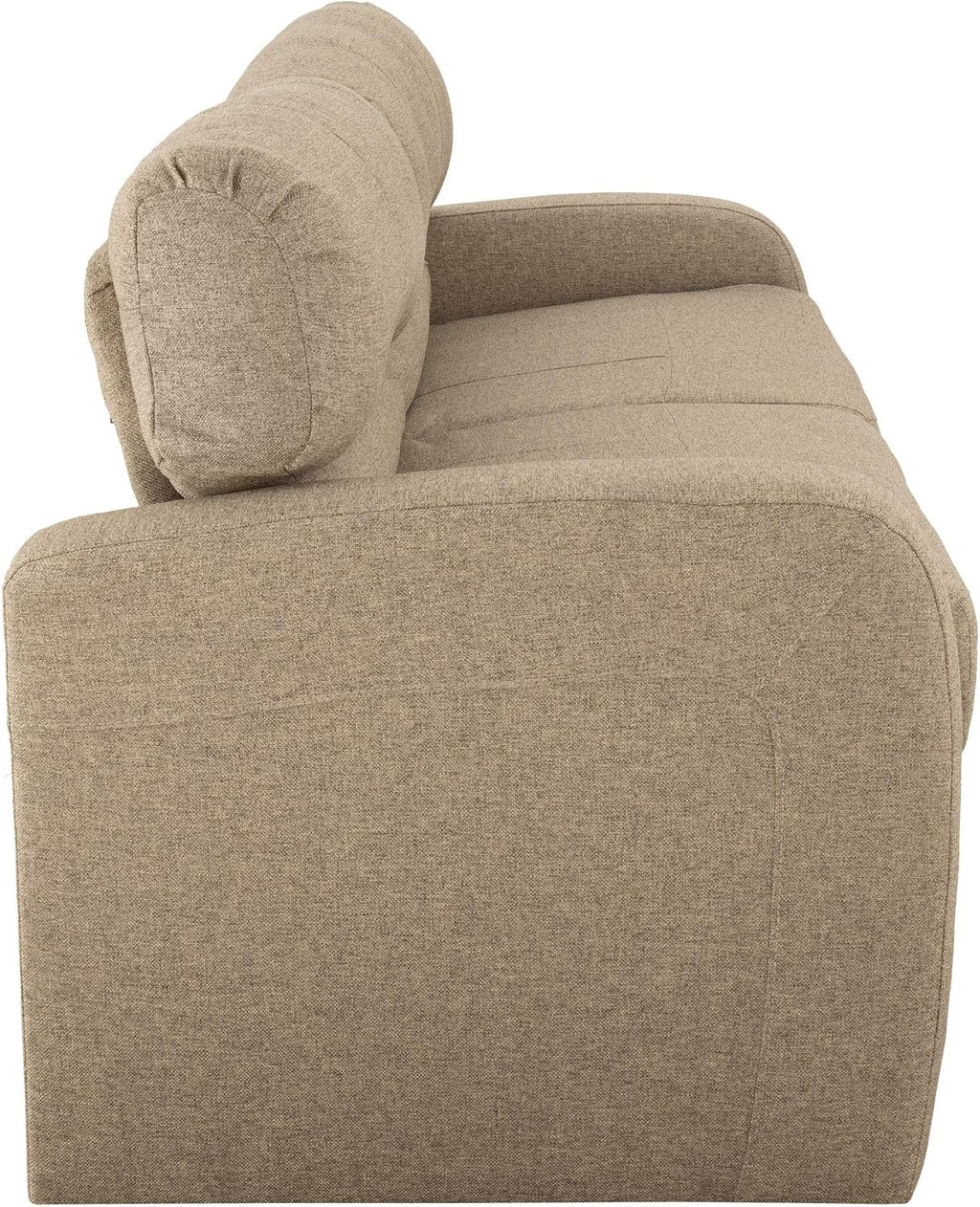 RecPro 70' RV Jack Knife Sofa w/Arms | RV Sleeper Sofa/Couch/Furniture/Living Room (Slideout) (Oatmeal)