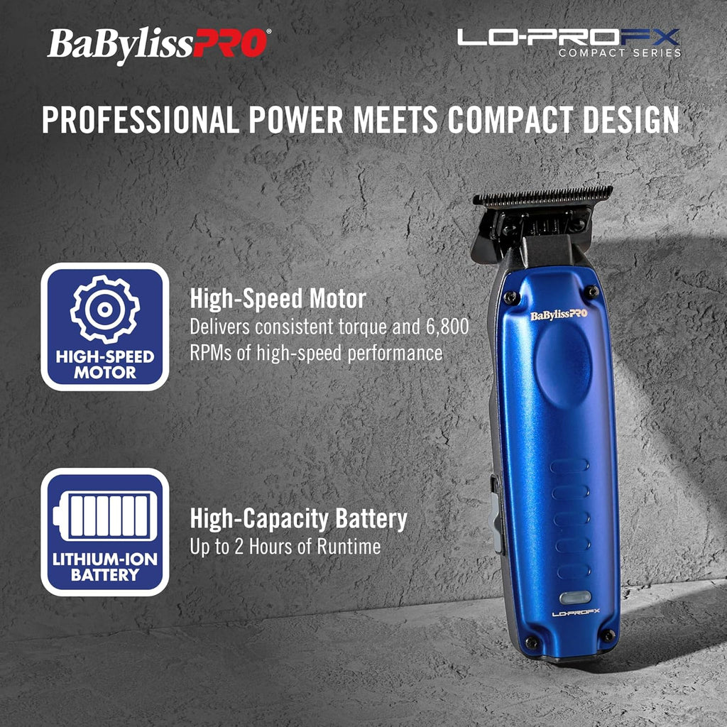 BaBylissPRO High-Performance Compact LO-PROFX Trimmers for Men