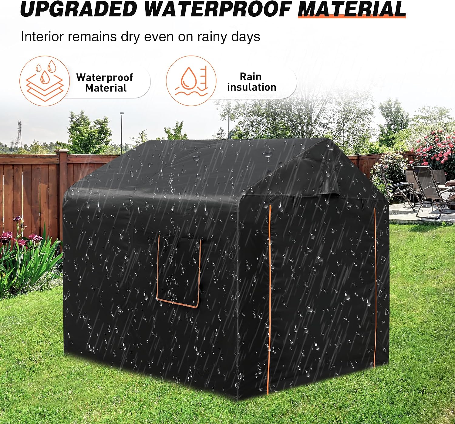 Bike Storage Shed Tent,Outdoor Portable Bicycle Storage with 420D Oxford Fabric PU3000 Waterproof for 2-4 Bikes, Bike Cover Shelter for Motorcycle,Garden Tool etc, Bike Tent/Bike Shed