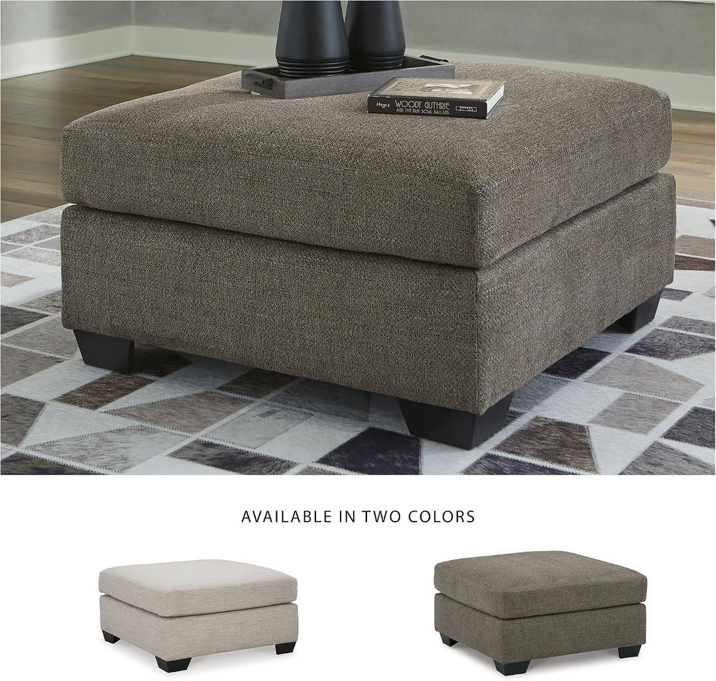 Signature Design by Ashley Mahoney Contemporary Oversized Accent Ottoman, Brown