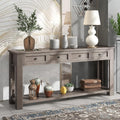 Console Table Sideboard with Storage and Bottom Shelf for Living Room, Kitchen, Entryway/Hallway