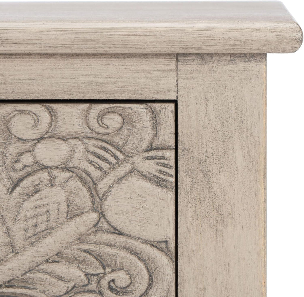 SAFAVIEH Home Collection Josie Greige 2-Drawer Console Table