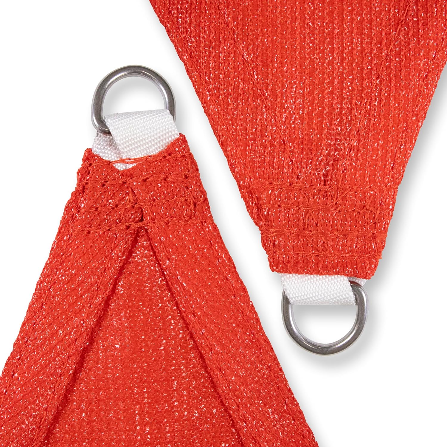 Amgo Custom Size 14' x 17' x 22' Red Right Triangle Sun Shade Sail UPF50+ AGTAPT20, Order to Make Canopy Awning, 95% UV Blockage, Water & Air Permeable, Commercial Standard (We Customize)