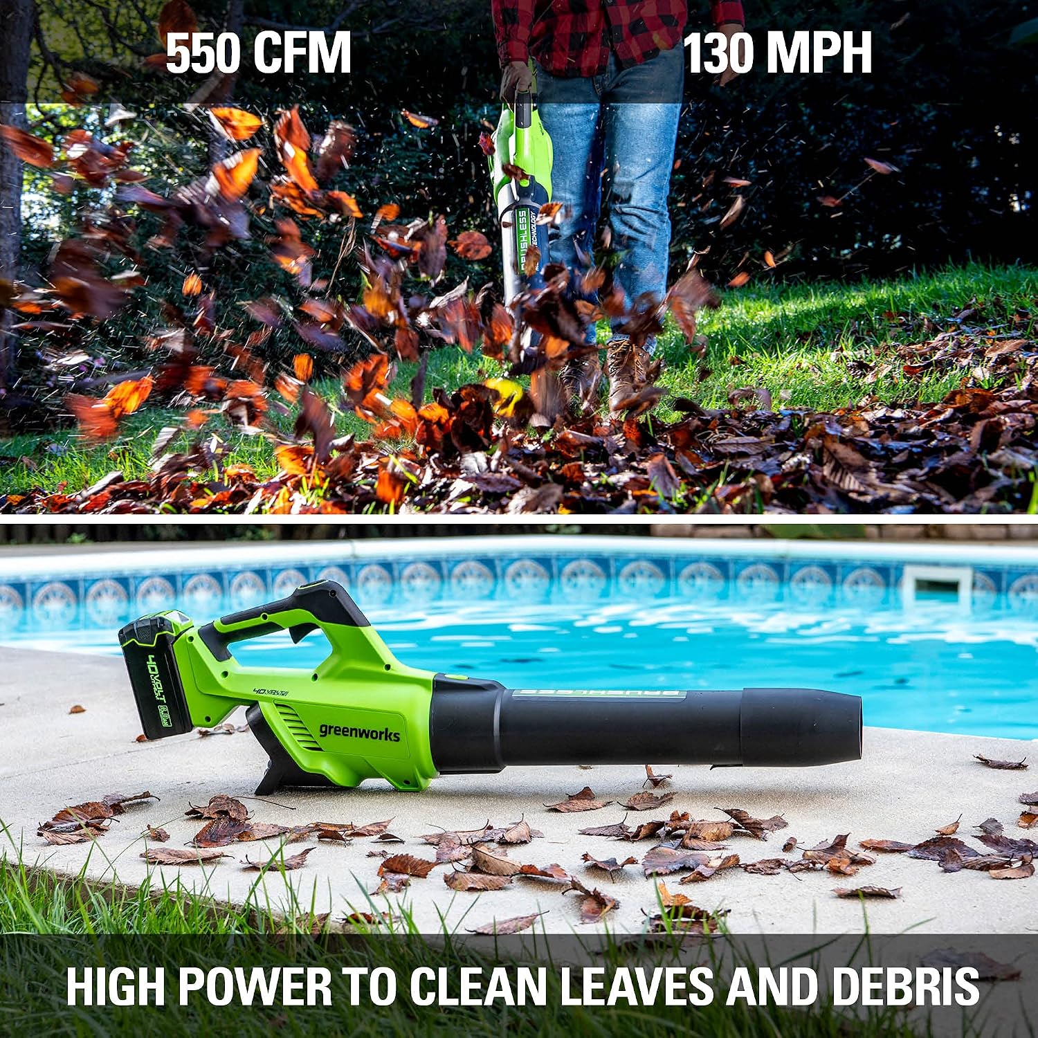 Greenworks 40V Brushless String Trimmer (Attachment Capable) + Brushless Blower Combo Kit, 4.0Ah Battery and Charger Included