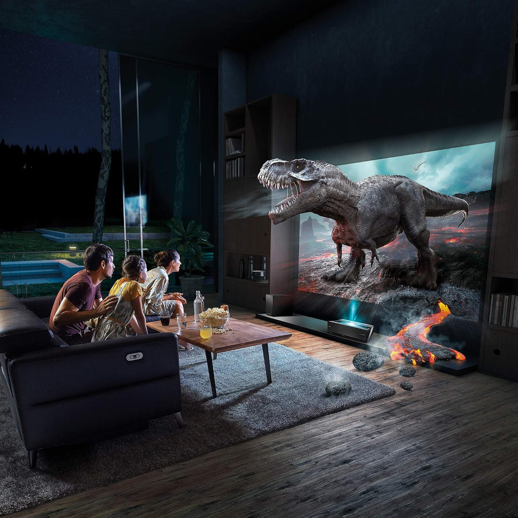 Hisense 120L10E 120-Inch 4K UHD Smart Laser Projector TV with Screen and 2.1 Audio System (2019) (Renewed)