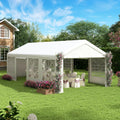13' x 26' Party Tent Heavy Duty, Outdoor Wedding Tent with Removable Sidewalls&Sand Bags, Gazebo Canopy Shelter for Birthday Party