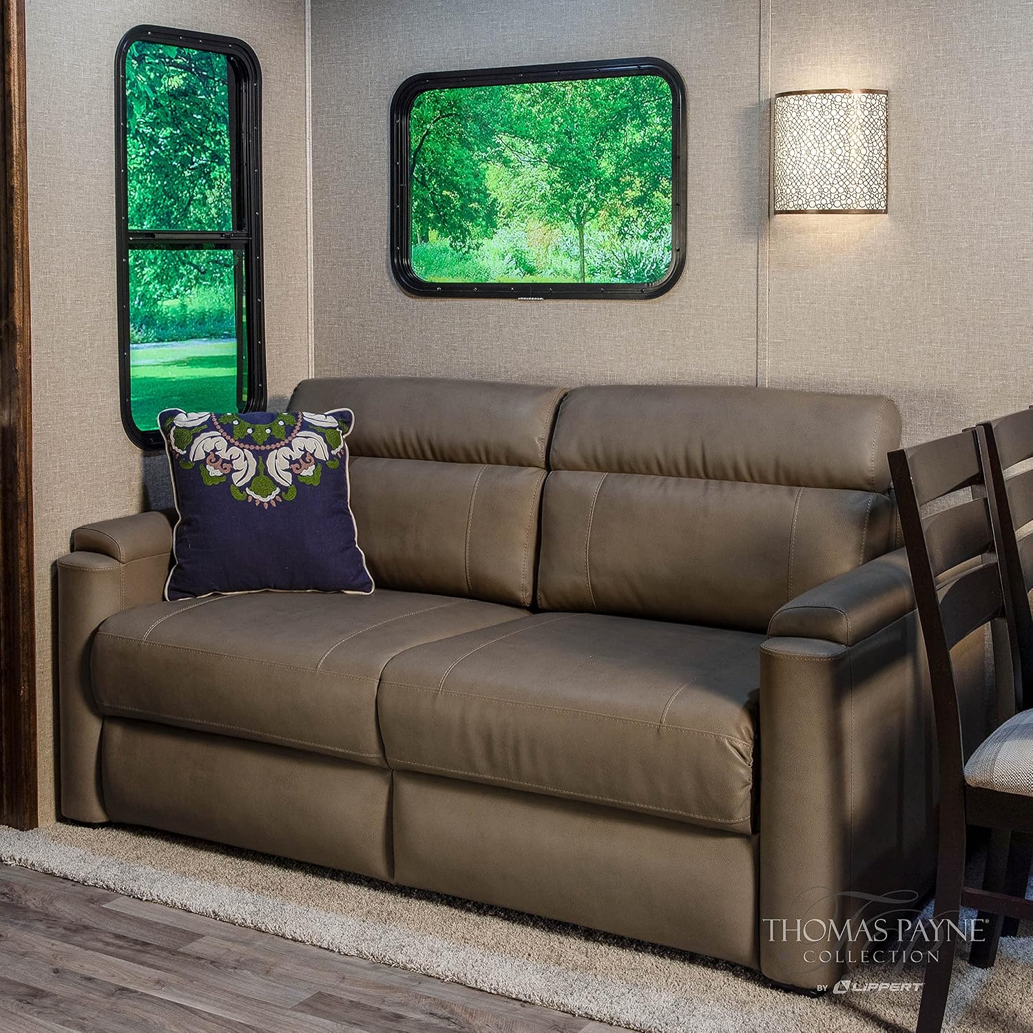 Thomas Payne 68' Grummond RV Tri-Fold Sofa with PolyHyde Fabric, Couch-to-Bed Conversion, Removeable Back, Easy Installation for Travel Trailers, 5th Wheels and Motorhomes - 2020128147