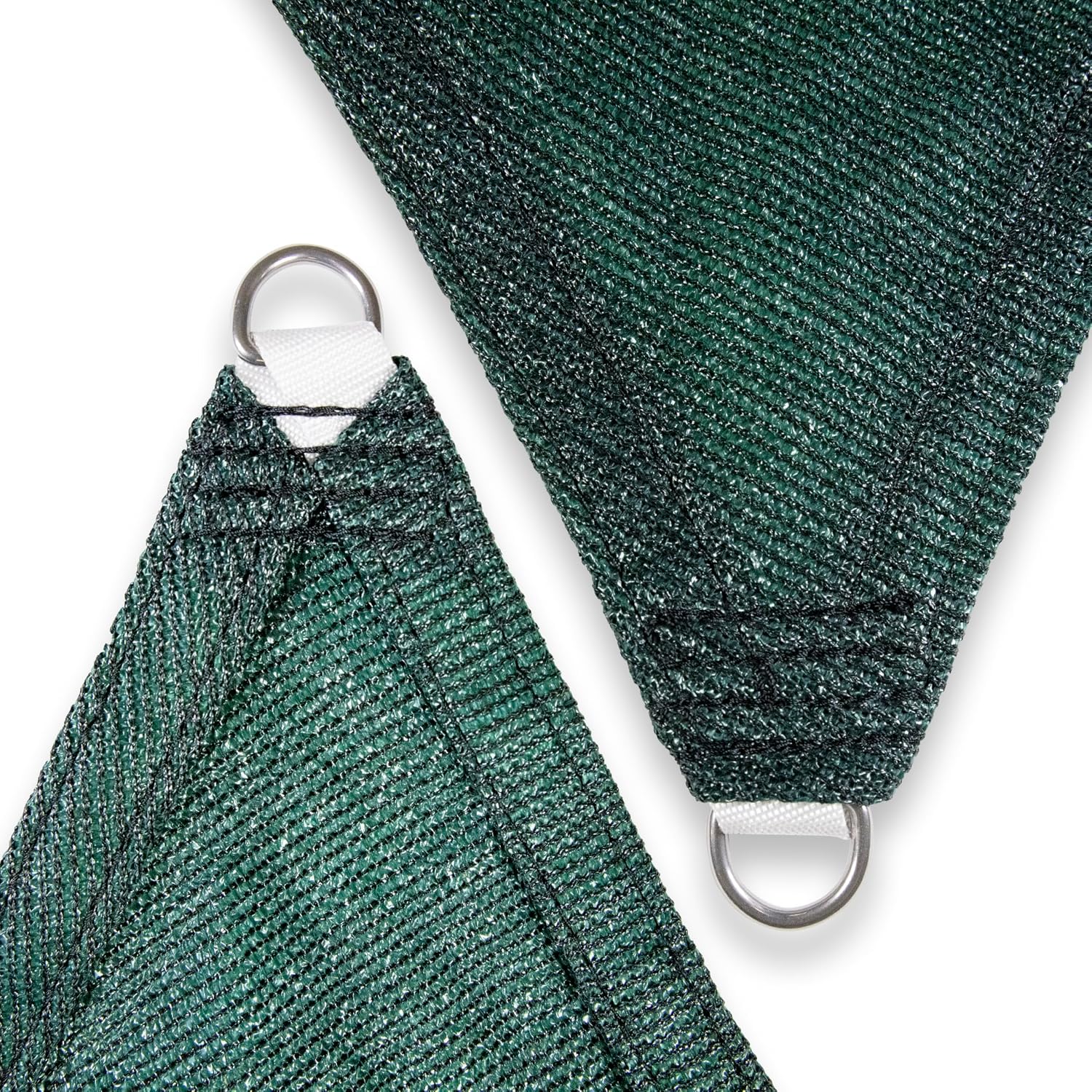 Amgo Custom Size 14' x 20' x 24.4' Green Right Triangle Sun Shade Sail UPF50+ AGTAPT22, Order to Make Canopy Awning, 95% UV Blockage, Water & Air Permeable, Commercial Standard (We Customize)