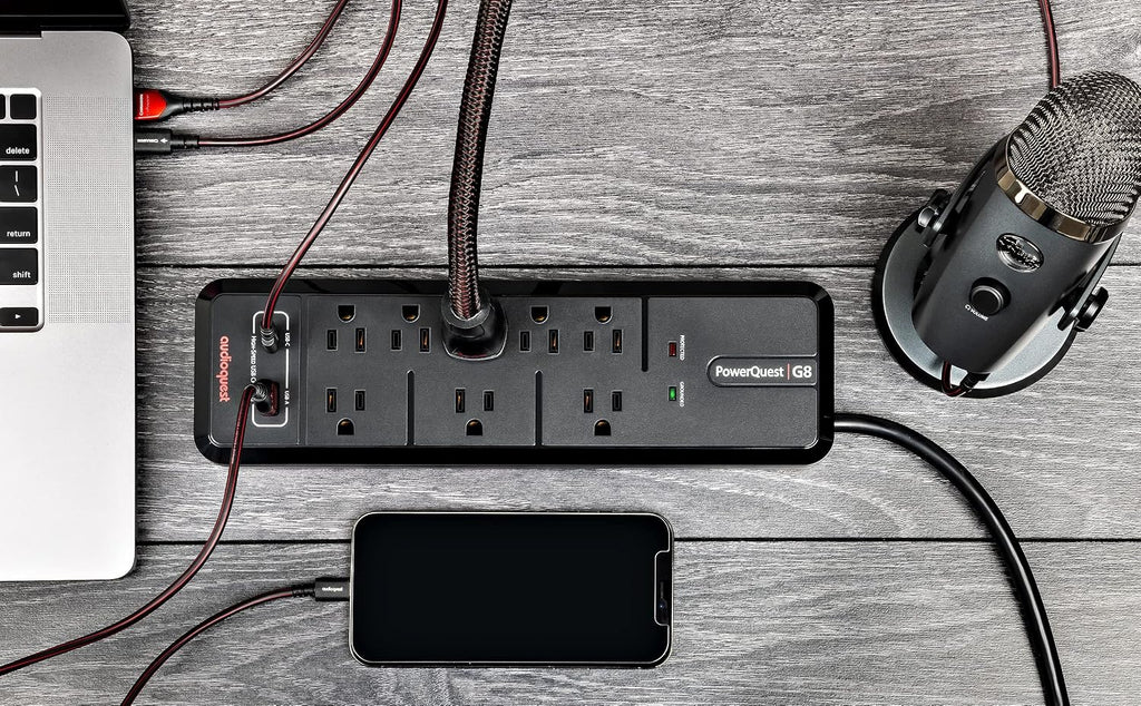 Samsung QN43QN90FAFXZA 43 Inch Neo QLED 4K QN90F Vision AI Smart TV with an AudioQuest G8 8-Outlet USB-A/USB-C AC Power Surge Protector (2025)