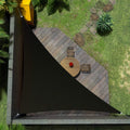 Amgo Custom Size 14' x 21' x 25.2' Black Right Triangle Sun Shade Sail UPF50+ AGTAPT32, Order to Make Canopy Awning, 95% UV Blockage, Water & Air Permeable, Commercial Standard (We Customize)
